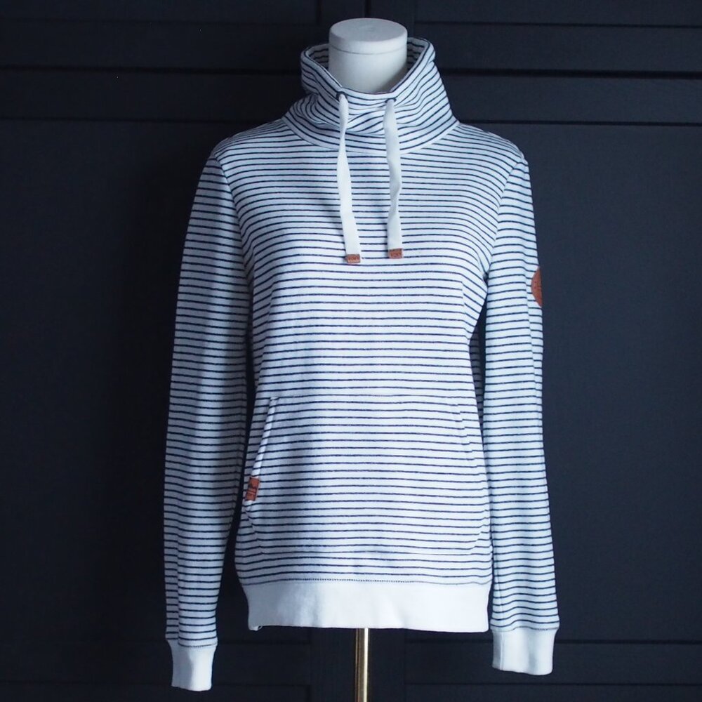 Roxy | Like NEW Women's Worlds Away Fleece, Striped, Kangaroo Pouch
